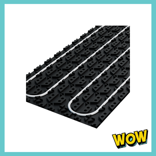 Egg crate for 12mm UFH pipe
