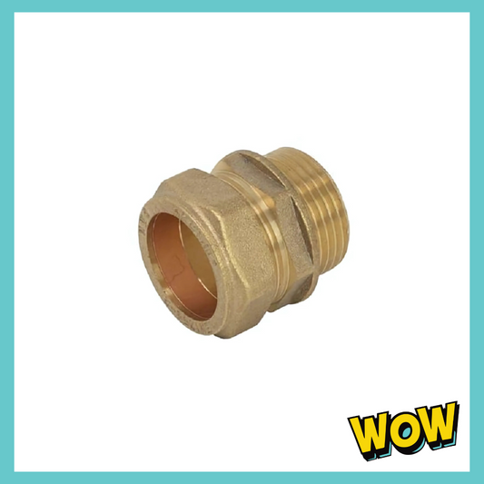 3/4" male x 22mm compression adapter (pair)