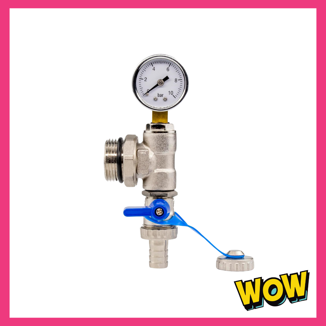 End Set with Pressure Gauge